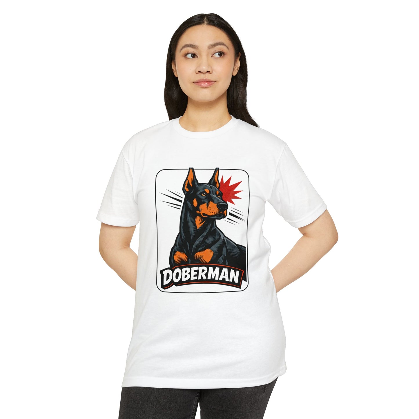 Doberman Graphic T-Shirt — Bold Vintage Canine Design
