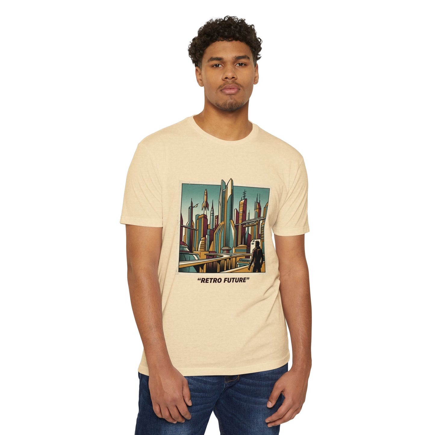 Retro Future Vintage Sci‑Fi City T‑Shirt