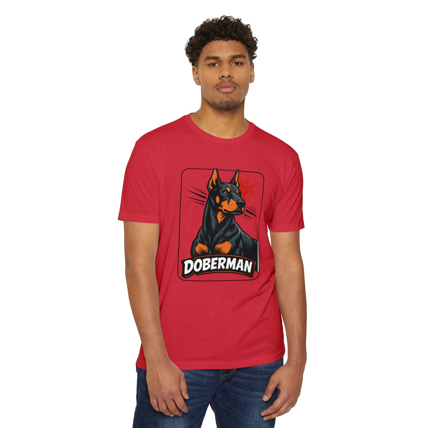 Doberman Graphic T-Shirt — Bold Vintage Canine Design