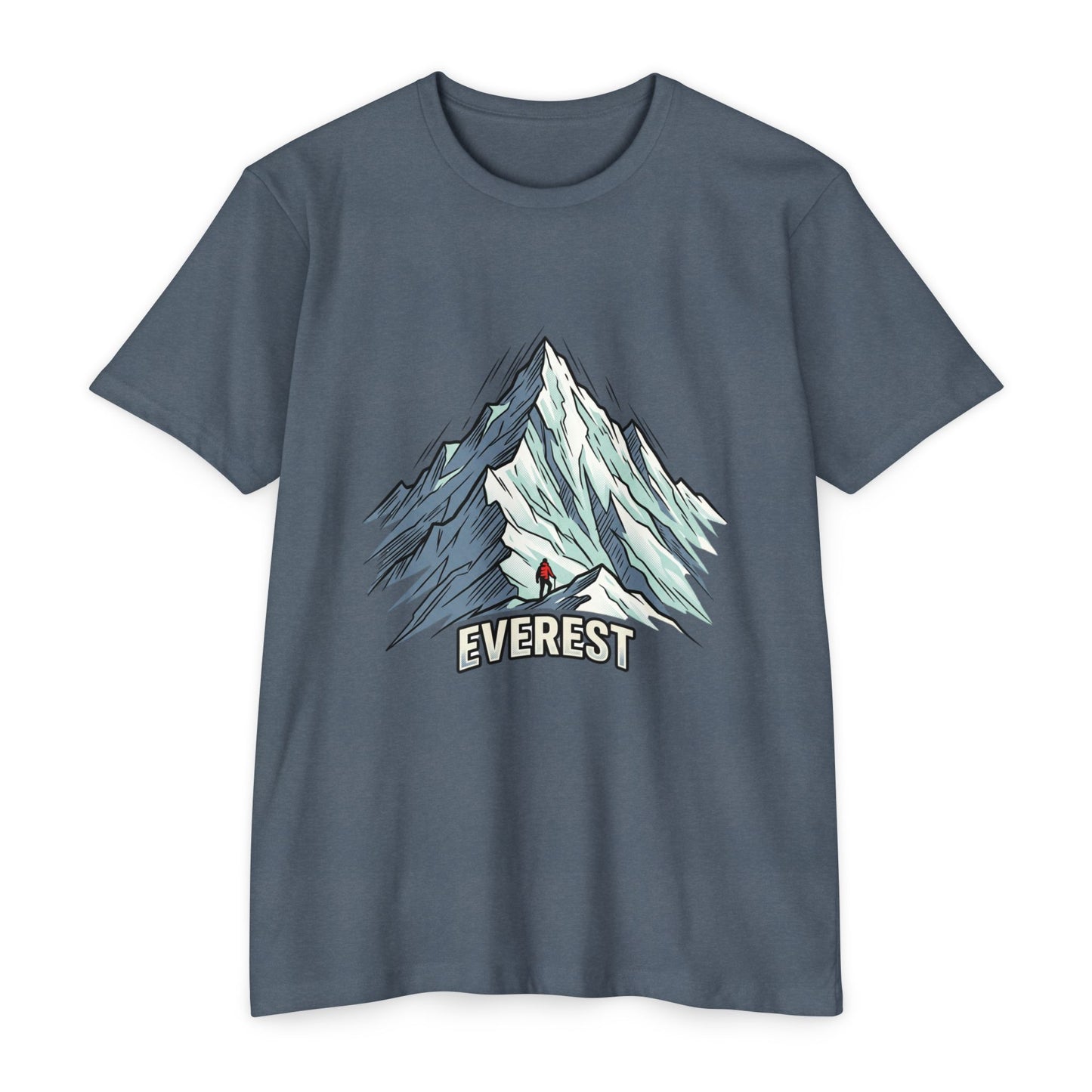 Everest Mountain Graphic T-Shirt — Adventure Climber Tee