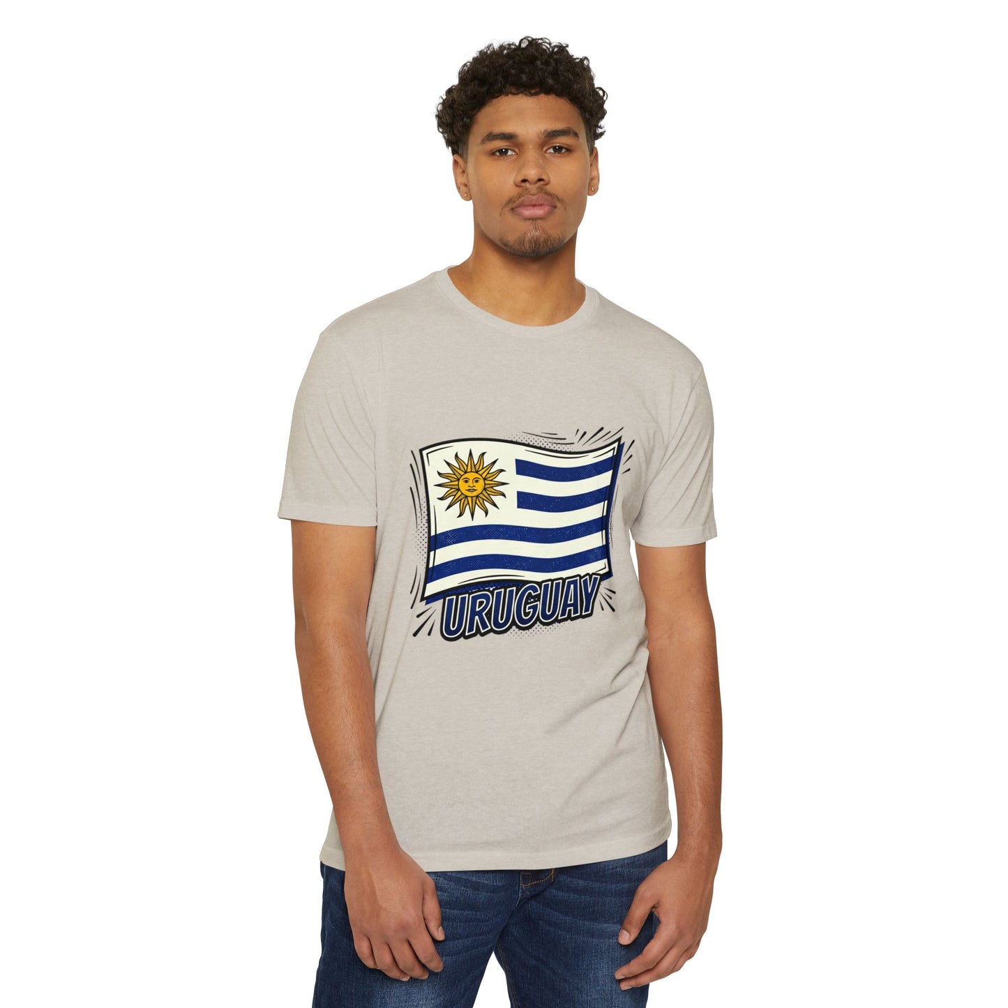 Uruguay Flag Retro Sun & Stripes T-Shirt