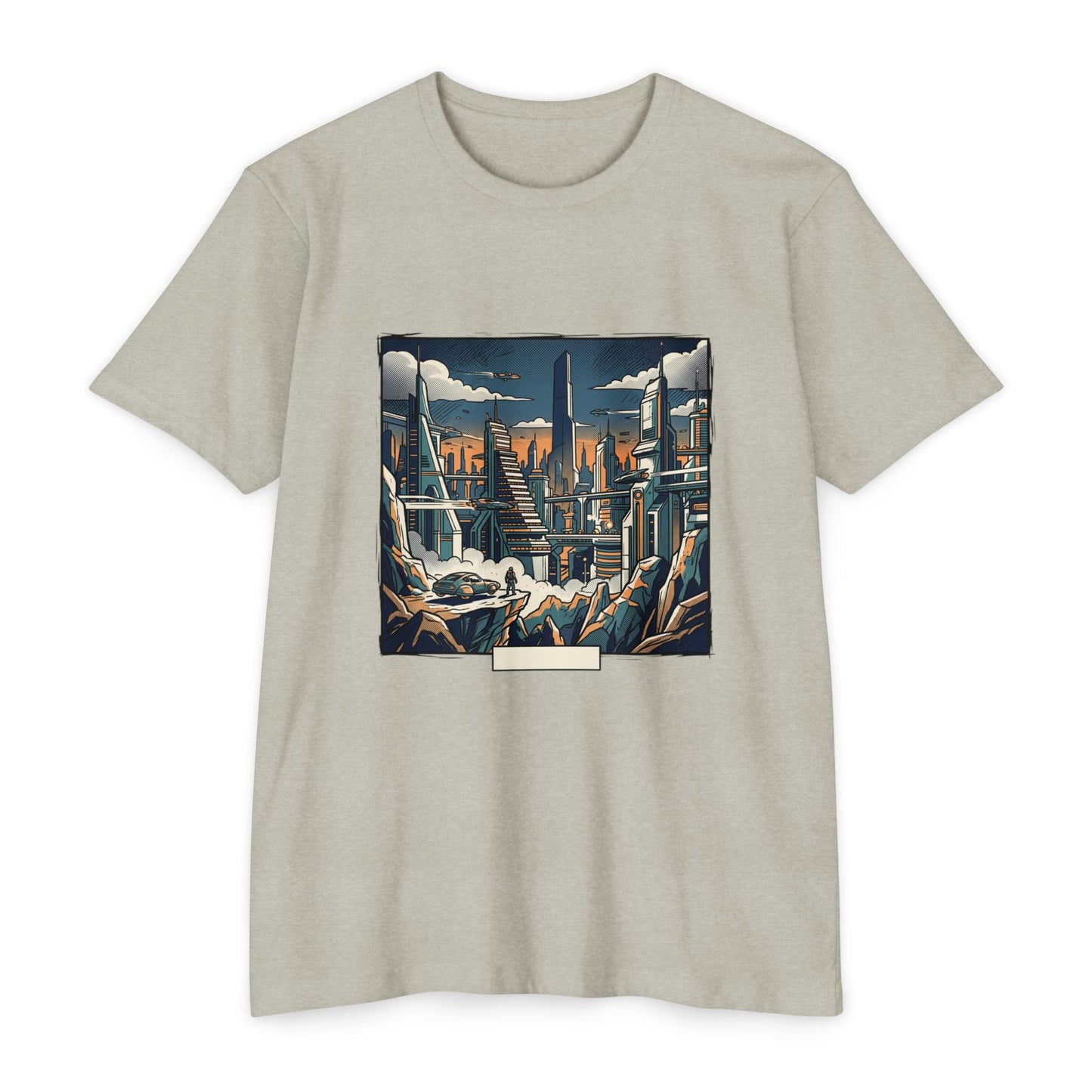 Futuristic Cityscape Retro Sci‑Fi T-Shirt — Retro Sci‑Fi Landscape Tee