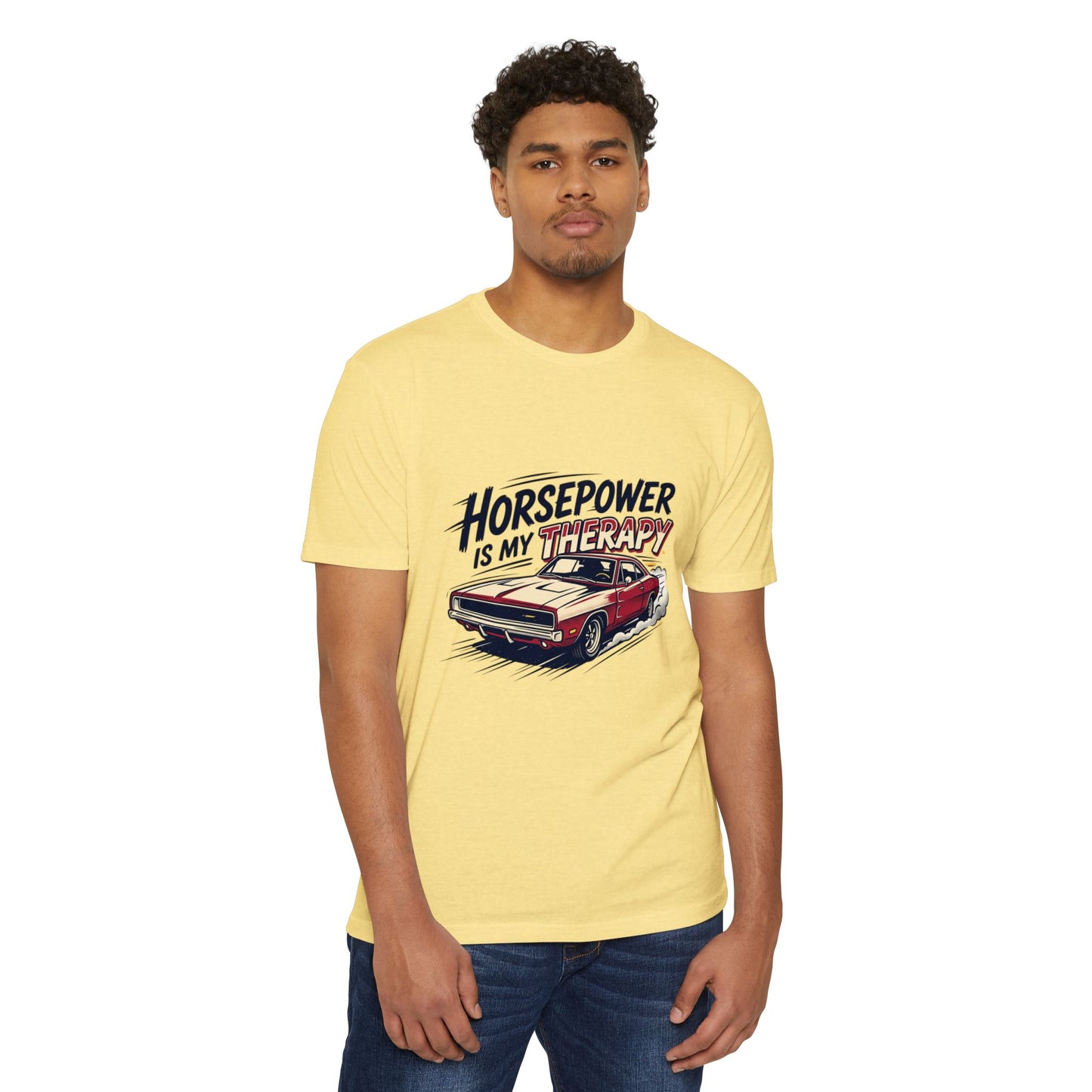 Horsepower Is My Therapy T-Shirt — Racing & Car Enthusiast Tee