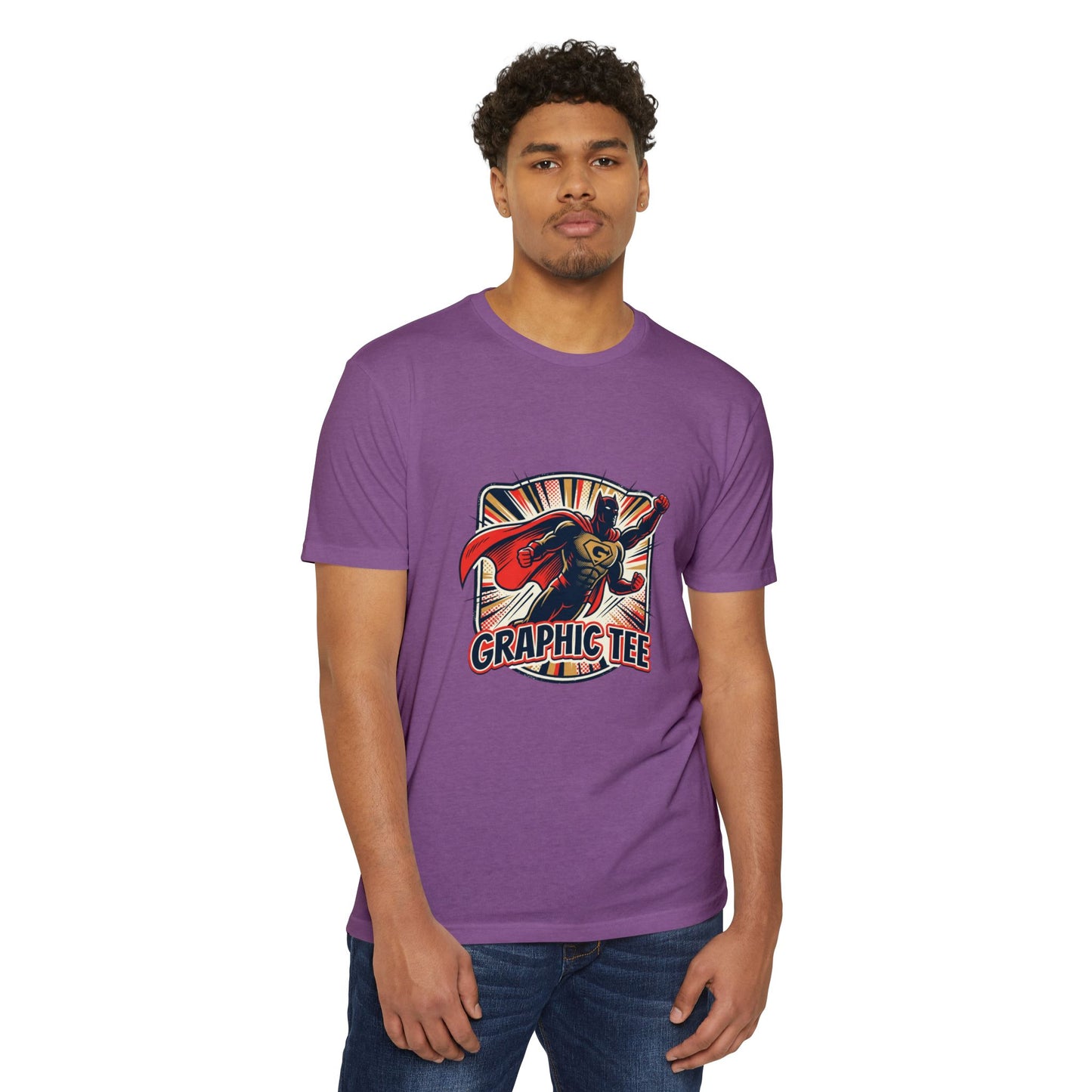 Retro Superhero Graphic Tee — Vintage Comic T-Shirt