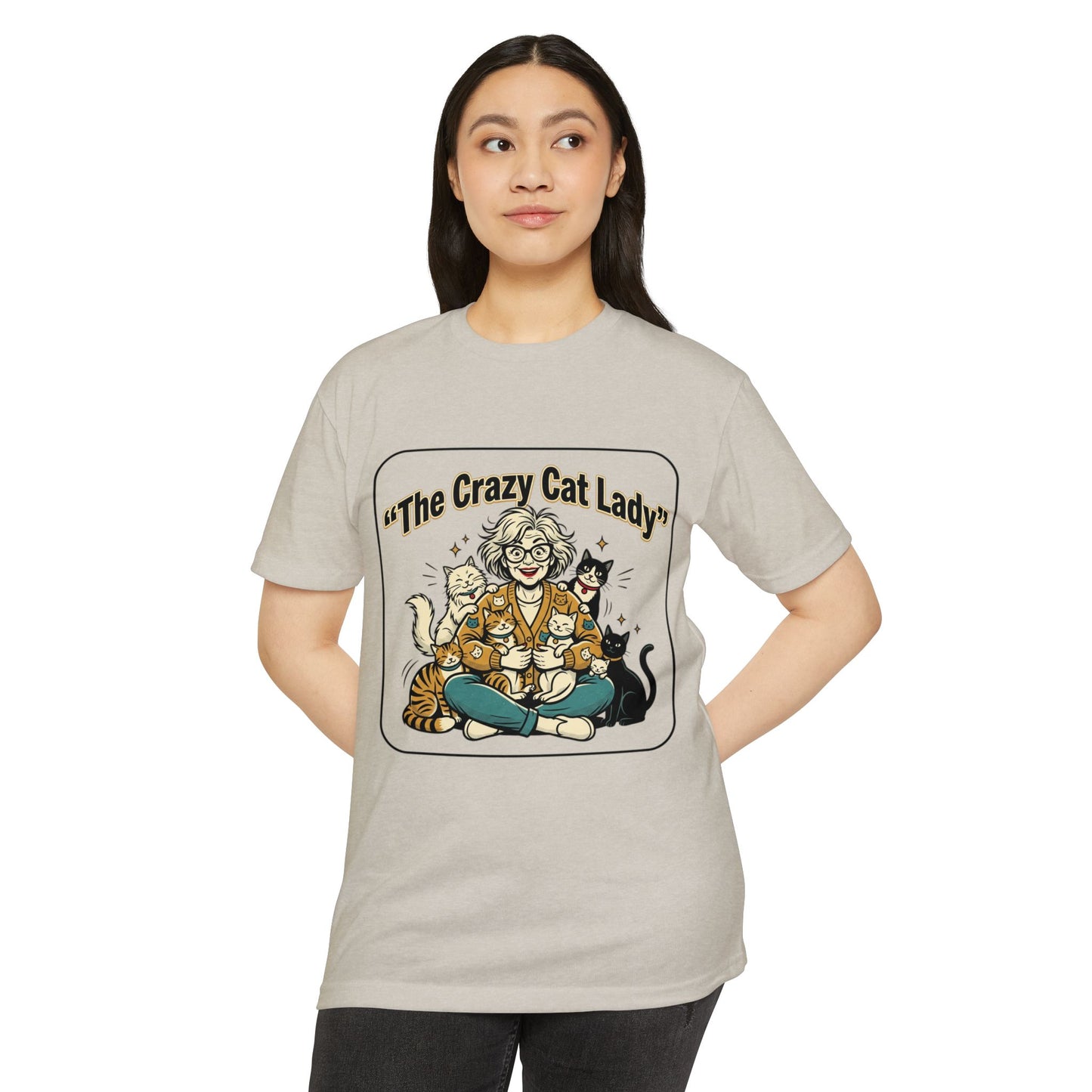 Crazy Cat Lady Retro Cat Mom T-Shirt