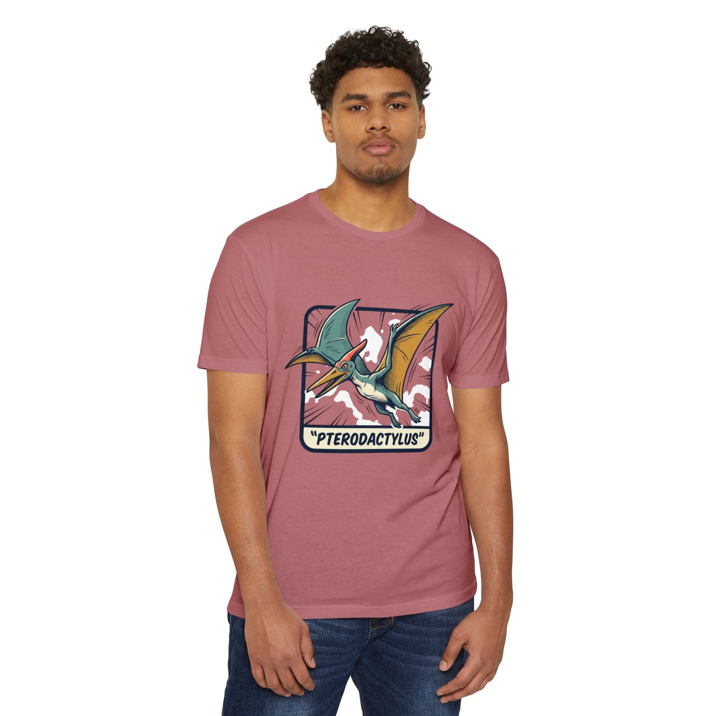 Vintage Pterodactylus Dino T-Shirt — Retro Dinosaur Graphic Tee