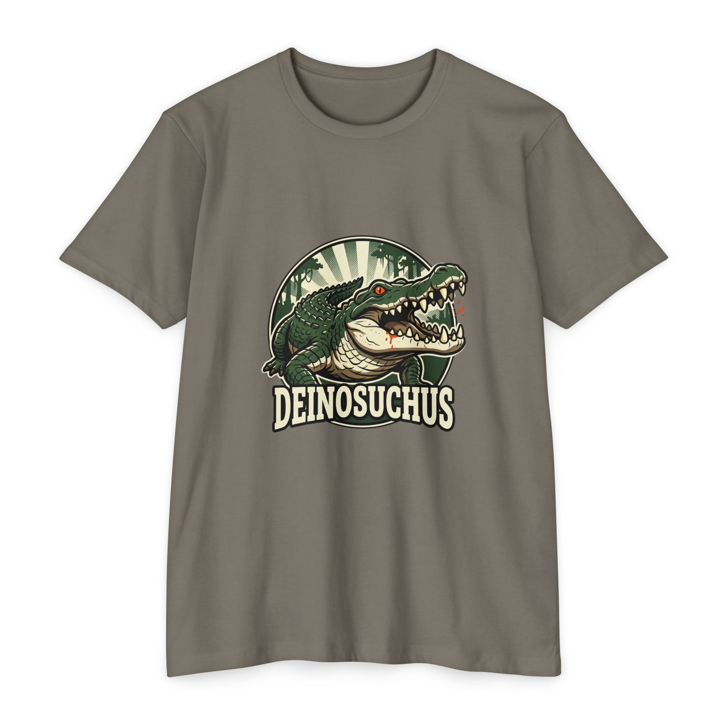 Deinosuchus Alligator Retro Fossil Graphic T-Shirt