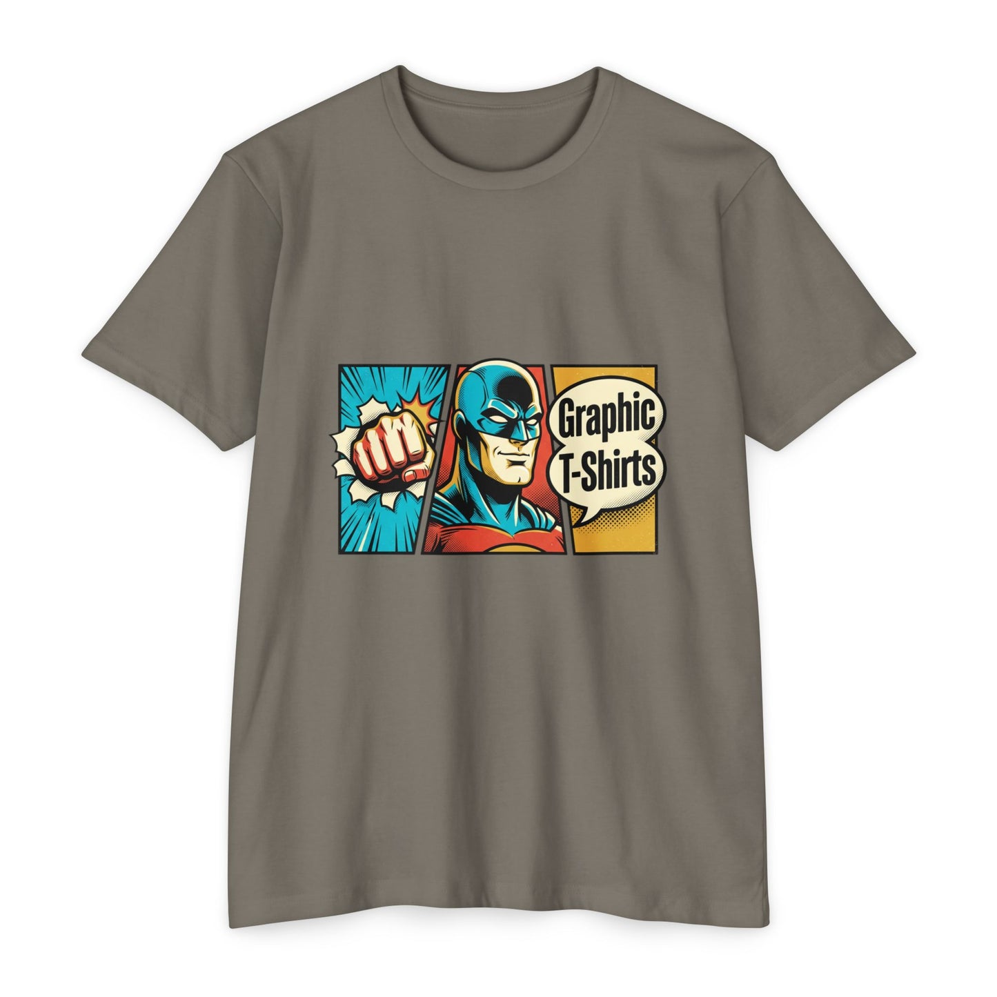 Retro Comic Superhero T-Shirt — Pop Art Graphic Tee