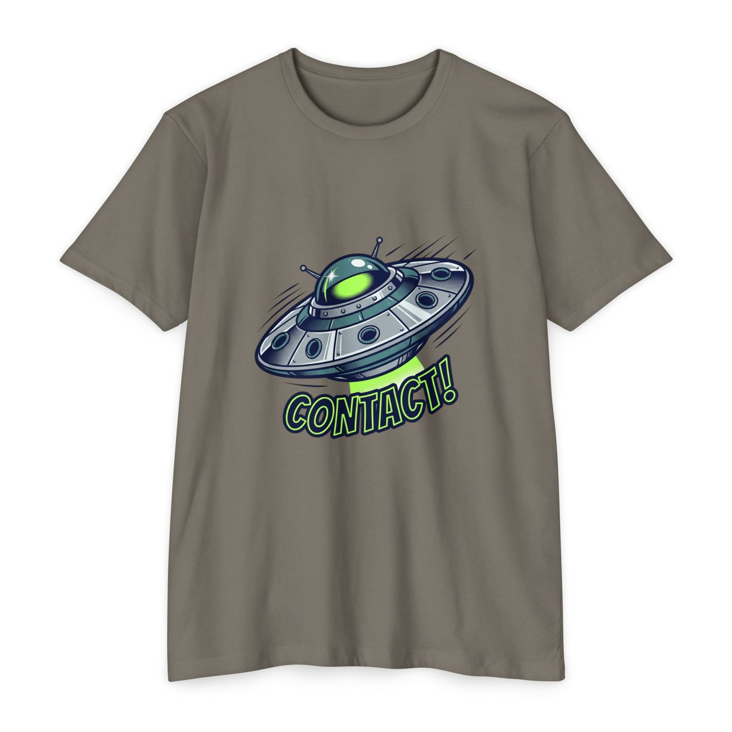 UFO Contact T-Shirt — Alien Spaceship Graphic Tee