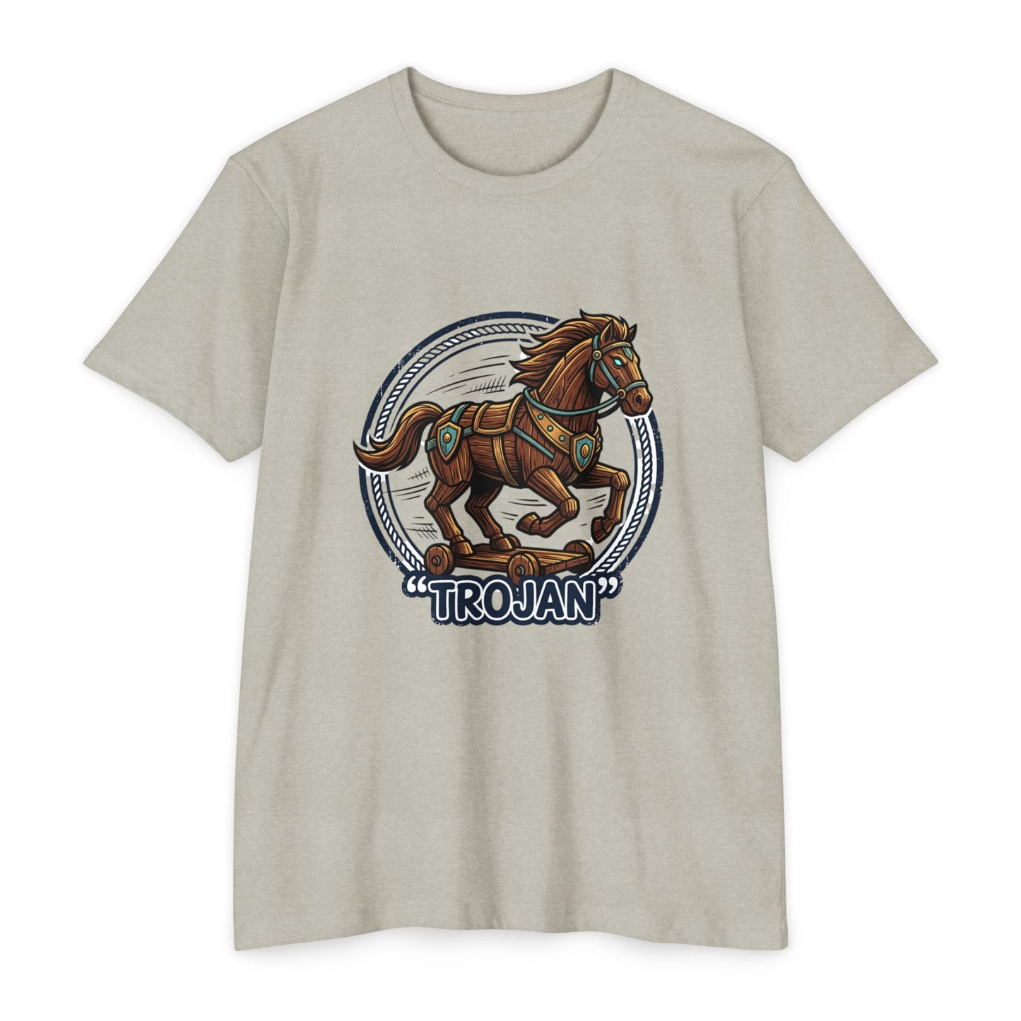 Trojan Horse Vintage Equestrian Logo T-Shirt