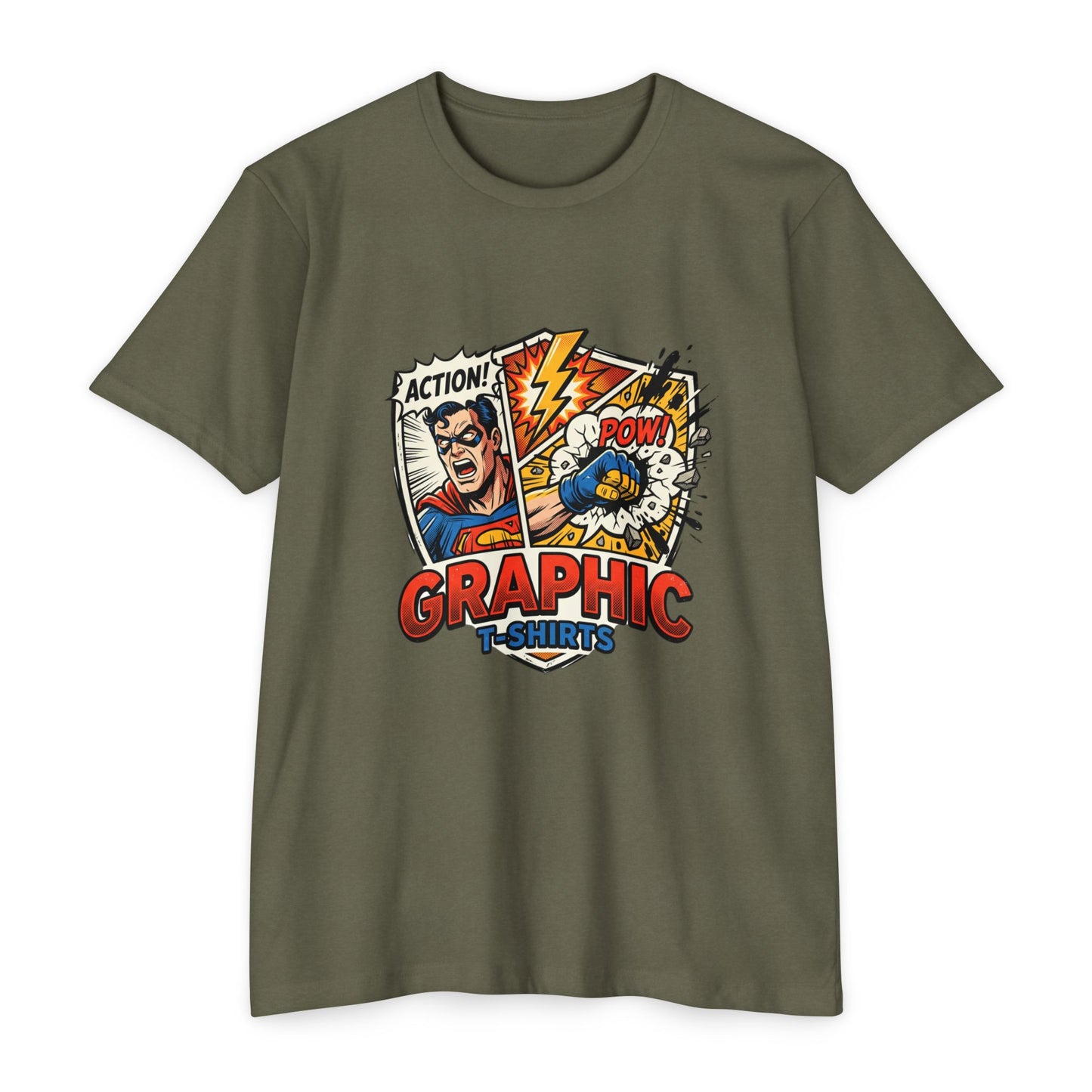 Action! POW Vintage Comic Pop Art T-Shirt