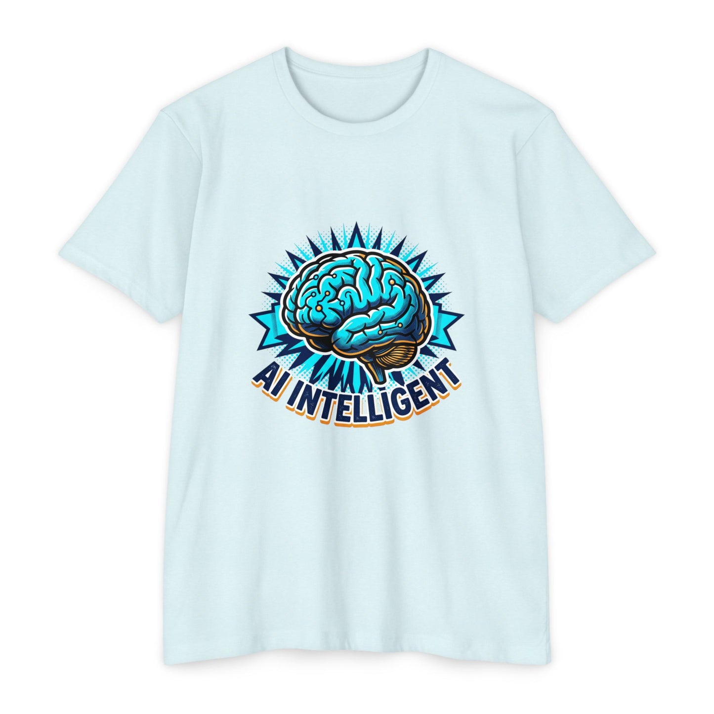 AI Intelligent Brain Graphic T-Shirt — Futuristic Tech Design for AI Enthusiasts