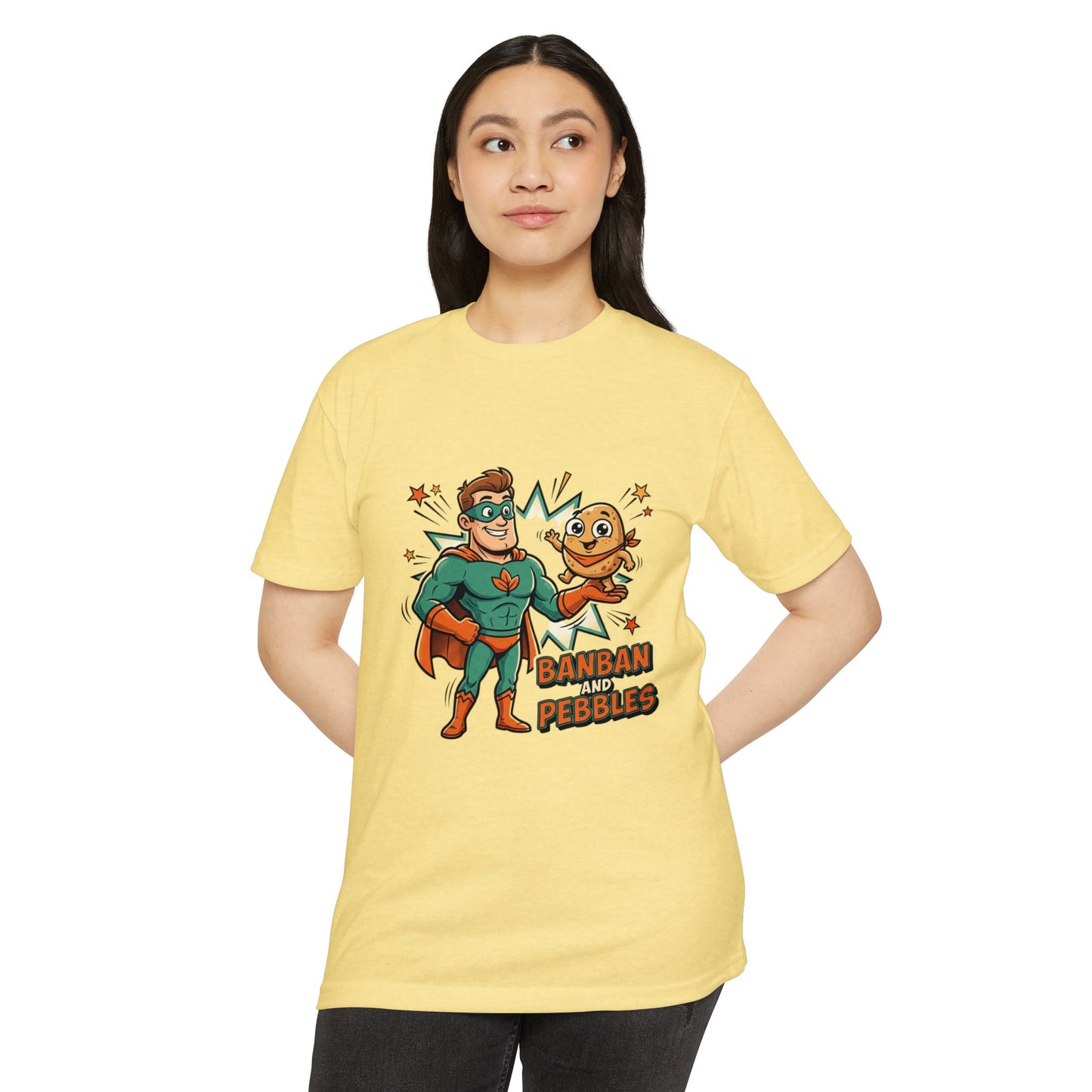 Banban and Pebbles Superhero Kids T-Shirt