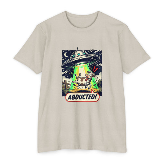 Abducted! Alien UFO Retro Sci‑Fi Graphic T-Shirt