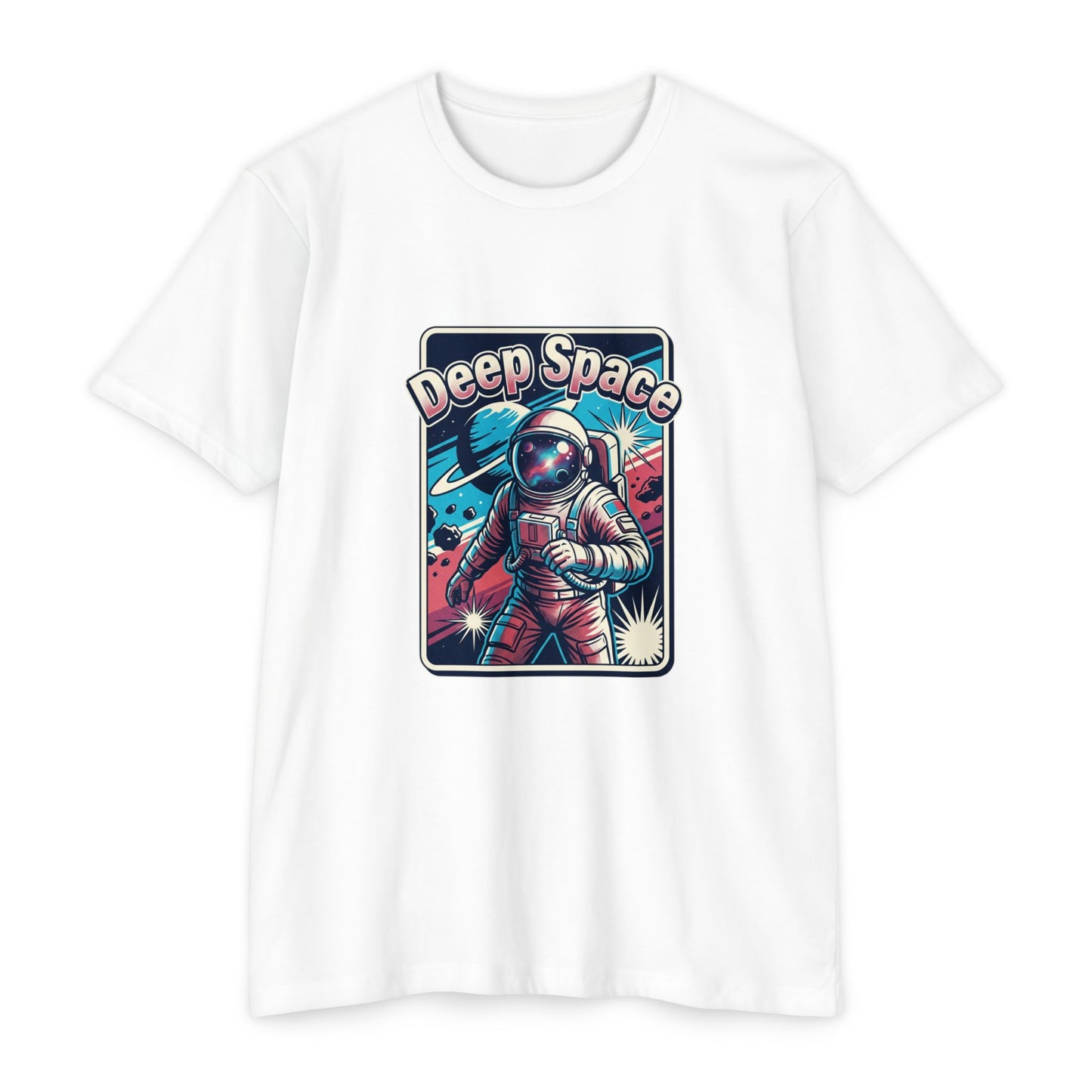 Deep Space Astronaut T-Shirt — Retro Space Exploration Tee