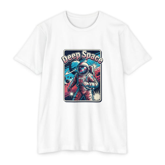 Deep Space Astronaut T-Shirt — Retro Space Exploration Tee