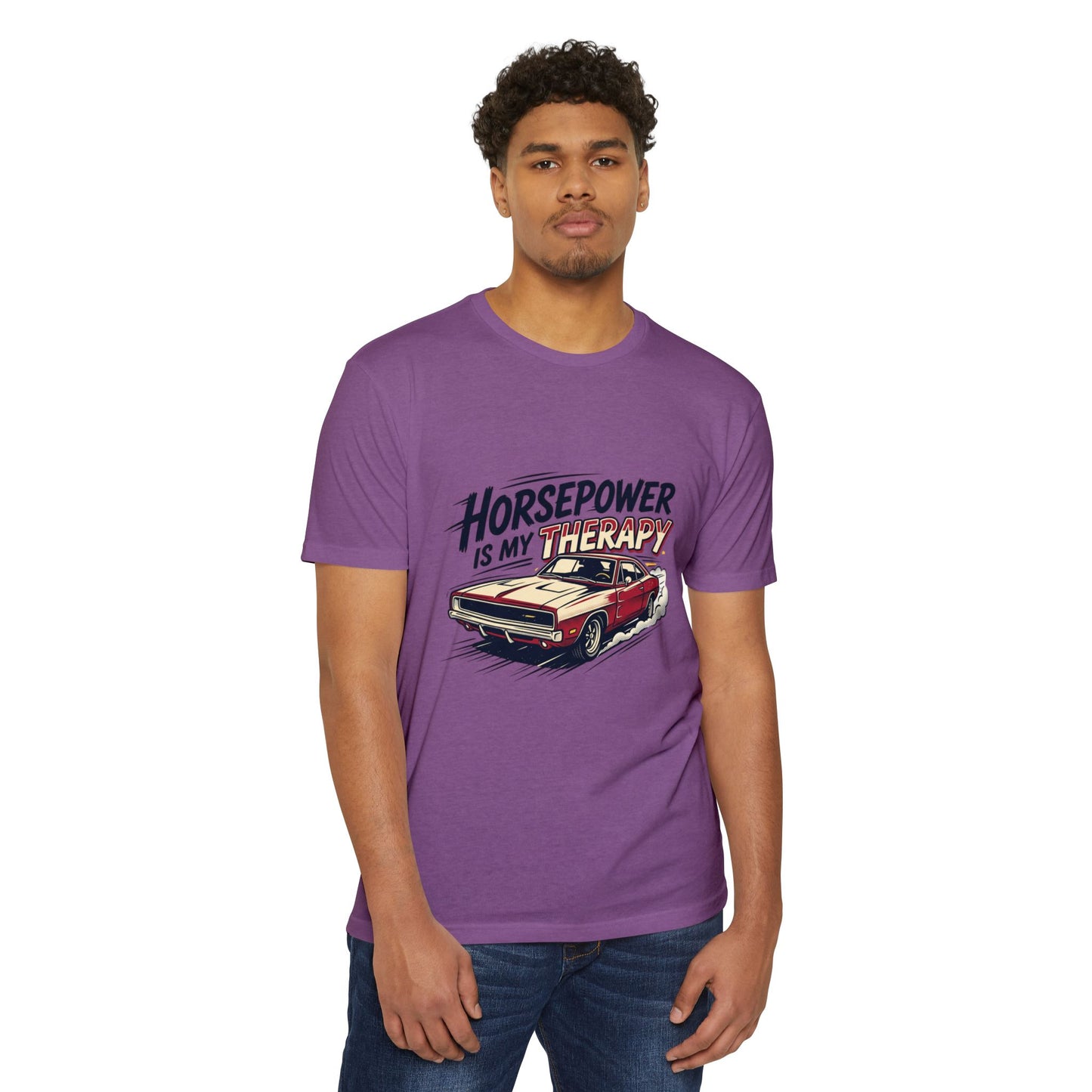 Horsepower Is My Therapy T-Shirt — Racing & Car Enthusiast Tee