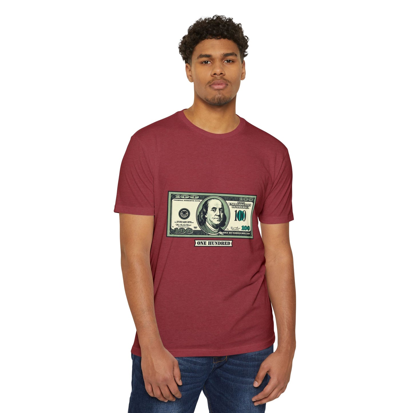100 Dollar Bill Graphic T-Shirt — Money Print Tee
