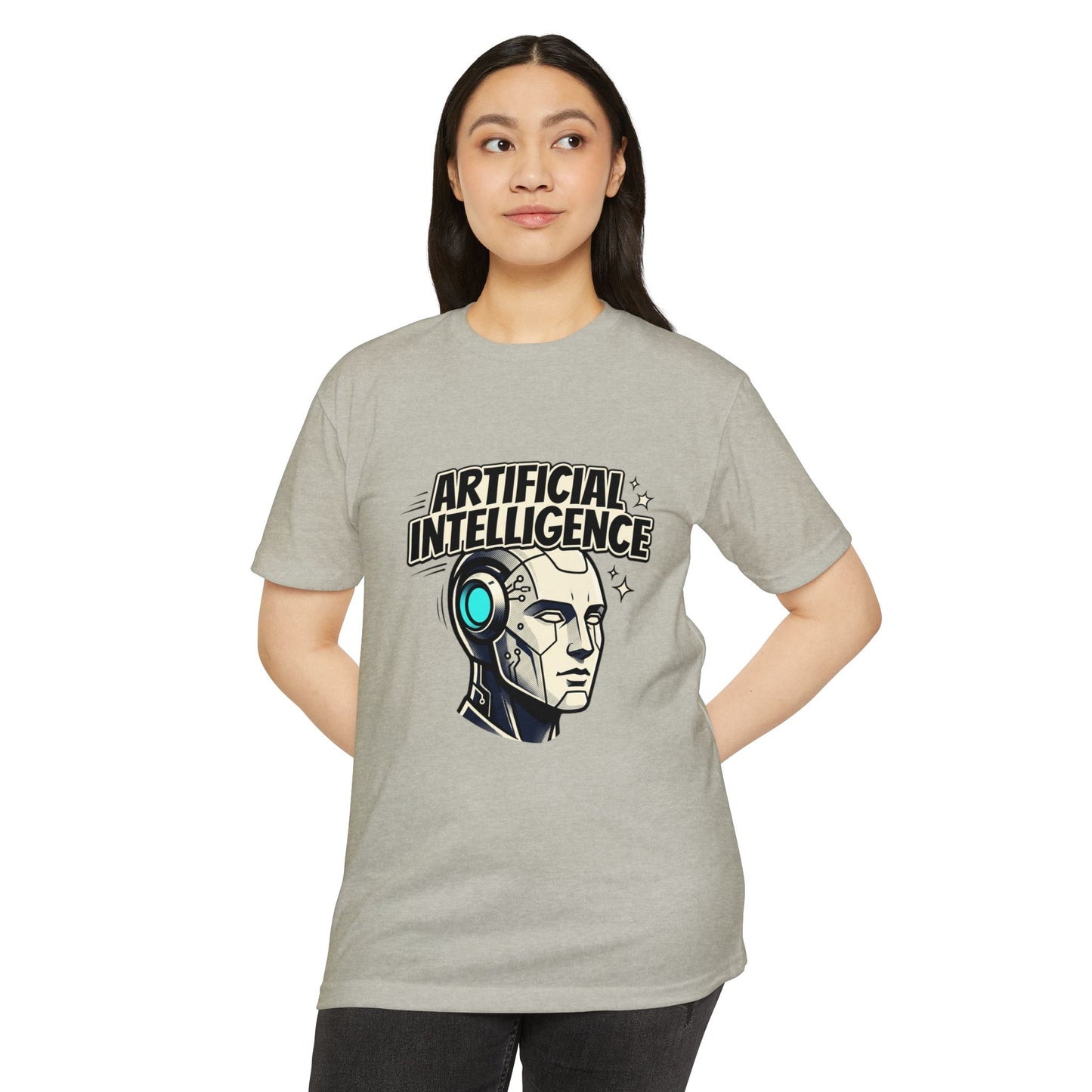Artificial Intelligence Robot Tee — AI Head Graphic T-Shirt