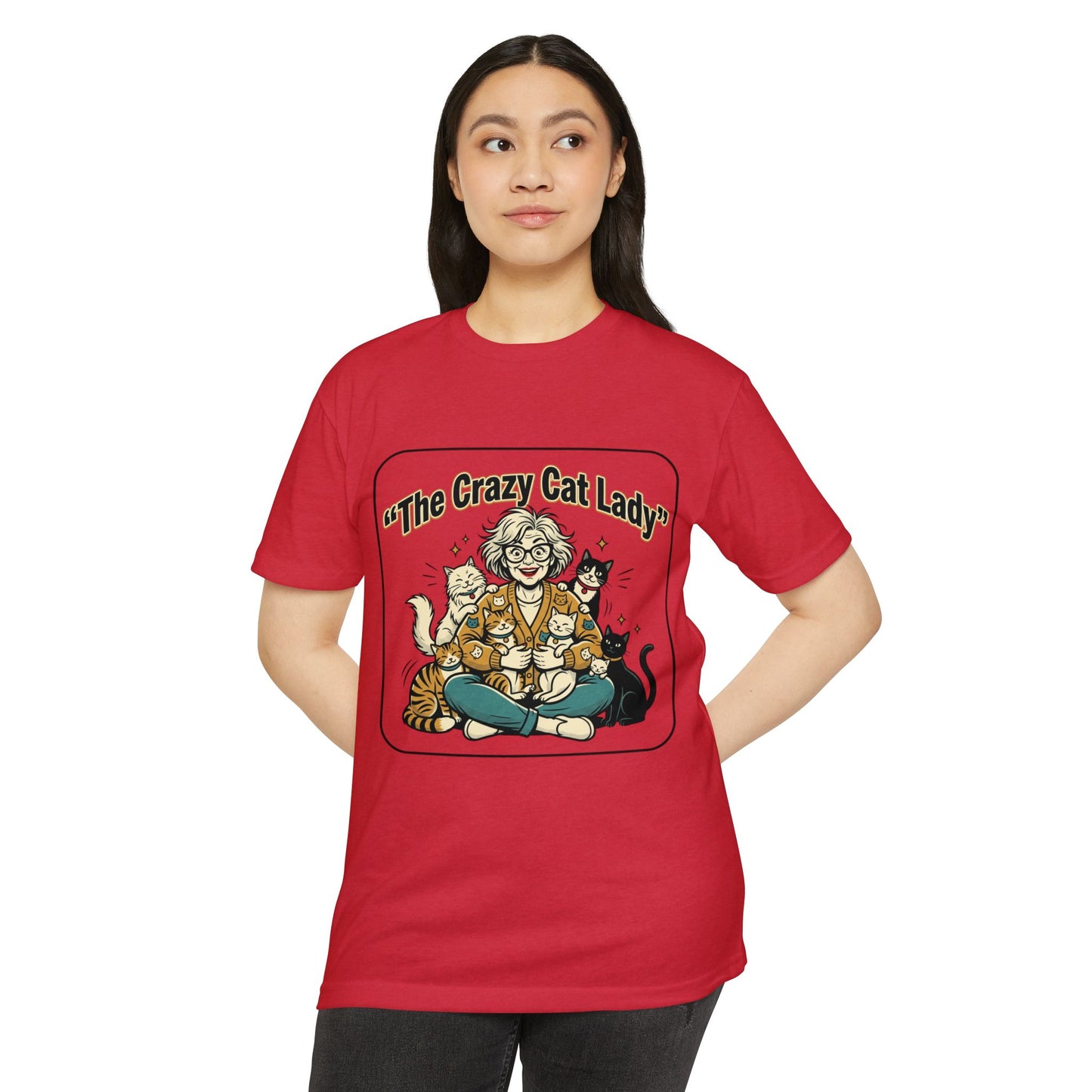 Crazy Cat Lady Retro Cat Mom T-Shirt