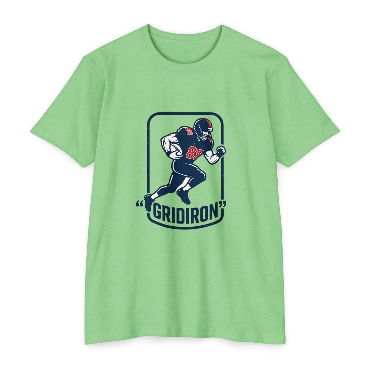 Gridiron Football Player T-Shirt — Retro Helmet Design
