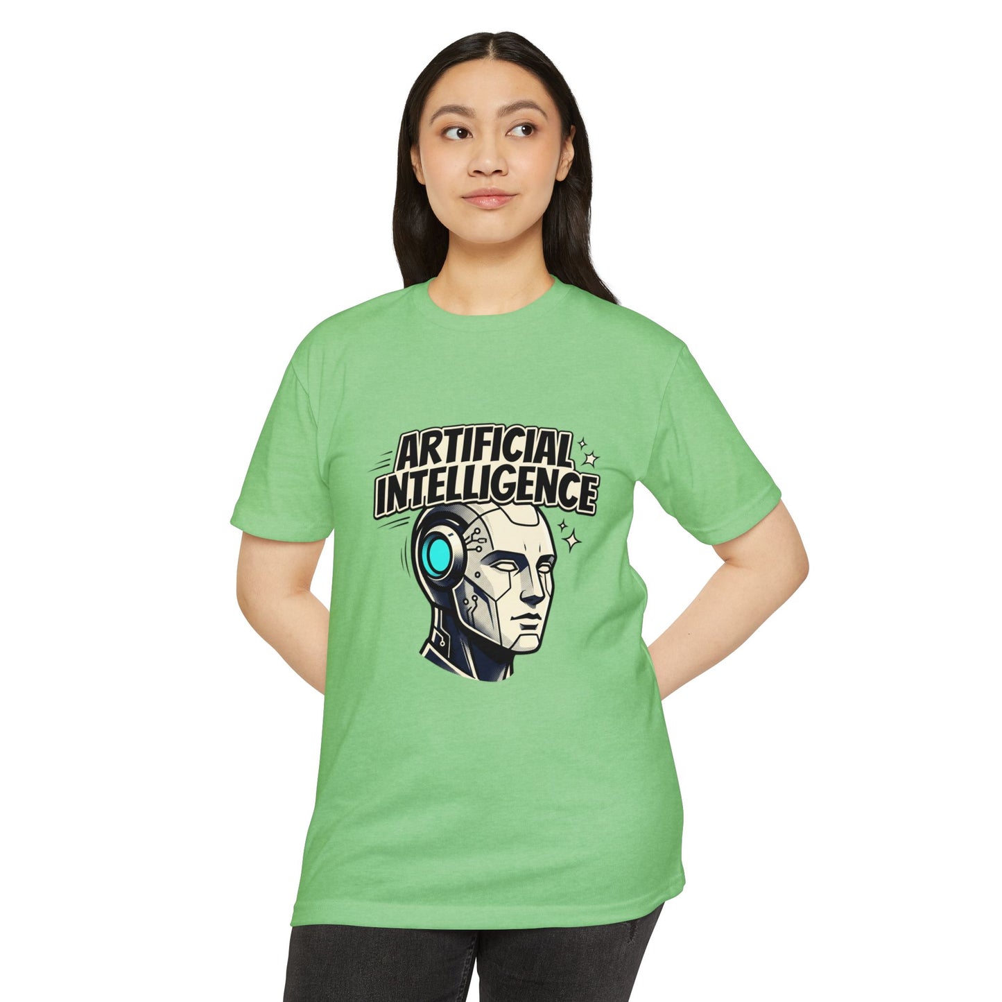 Artificial Intelligence Robot Tee — AI Head Graphic T-Shirt