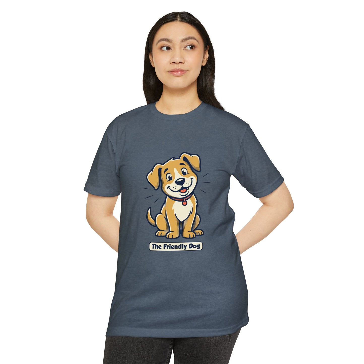Friendly Dog T-Shirt – Cute Cartoon Puppy "The Friendly Dog" Tee