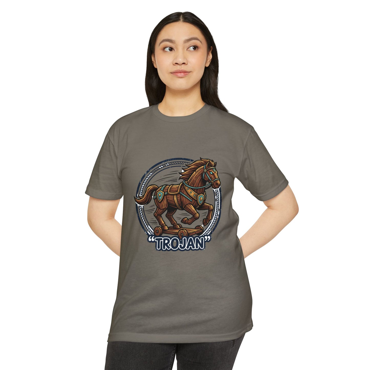 Trojan Horse Vintage Equestrian Logo T-Shirt