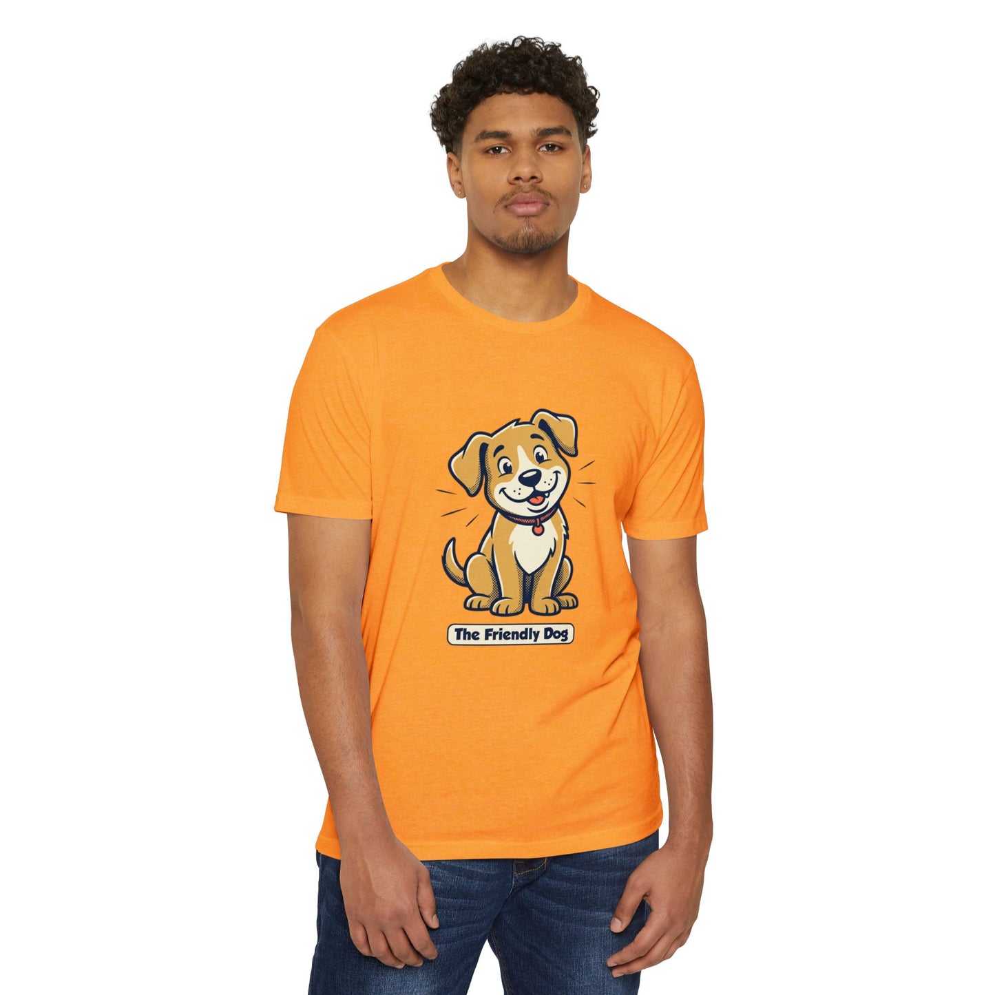 Friendly Dog T-Shirt – Cute Cartoon Puppy "The Friendly Dog" Tee