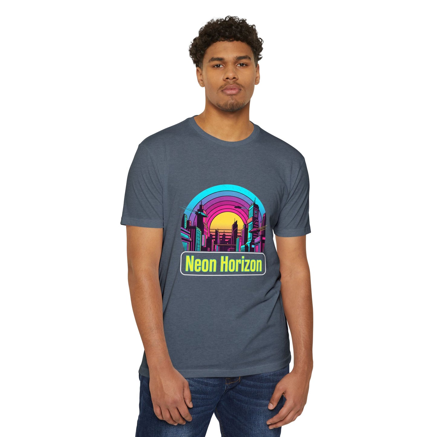 Neon Horizon Retro City T-Shirt