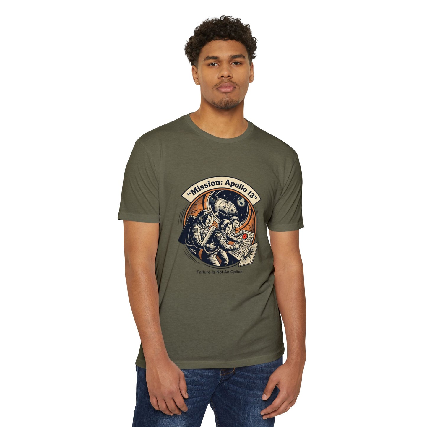Apollo 13 Retro Space T-Shirt — "Mission: Apollo 13" Astronaut Patch Tee
