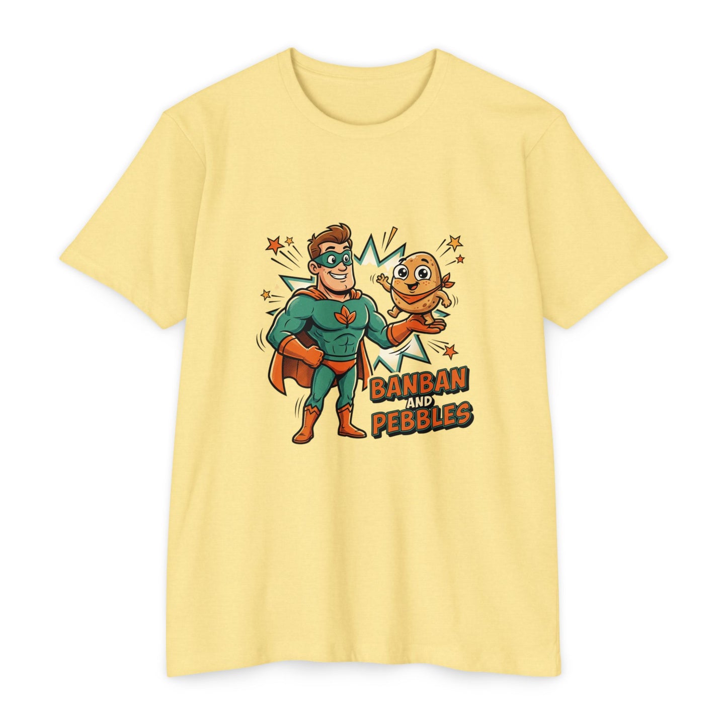 Banban and Pebbles Superhero Kids T-Shirt