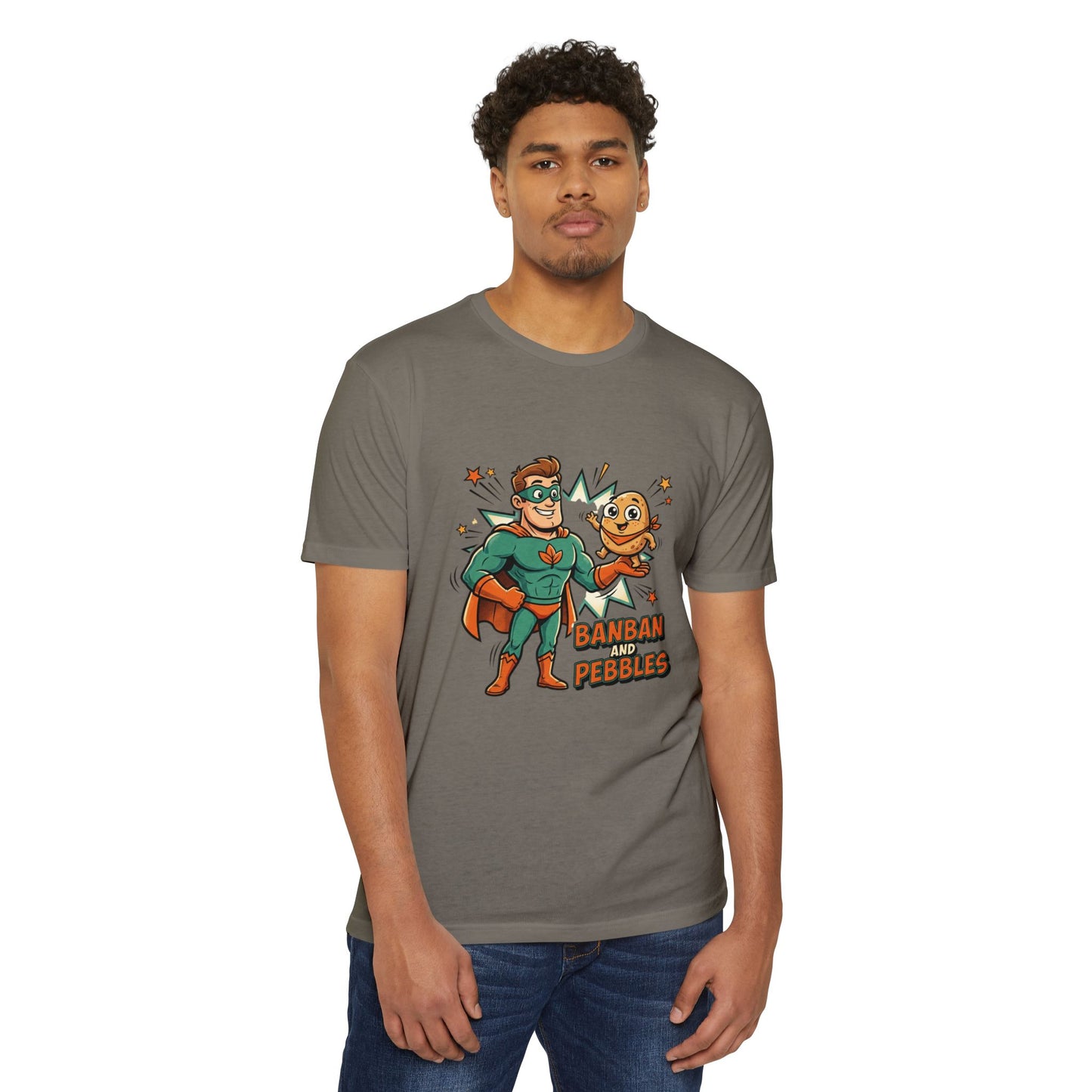Banban and Pebbles Superhero Kids T-Shirt