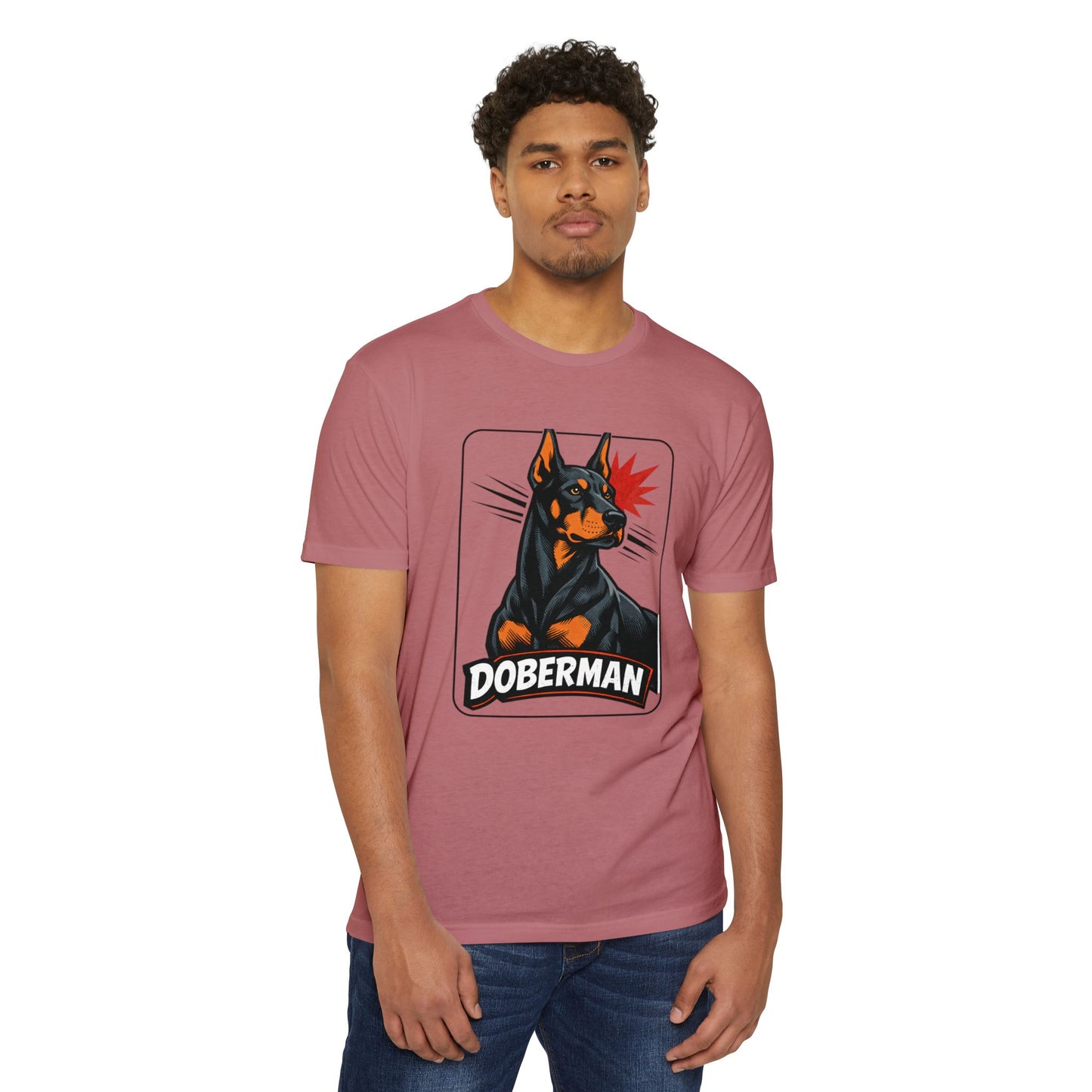 Doberman Graphic T-Shirt — Bold Vintage Canine Design