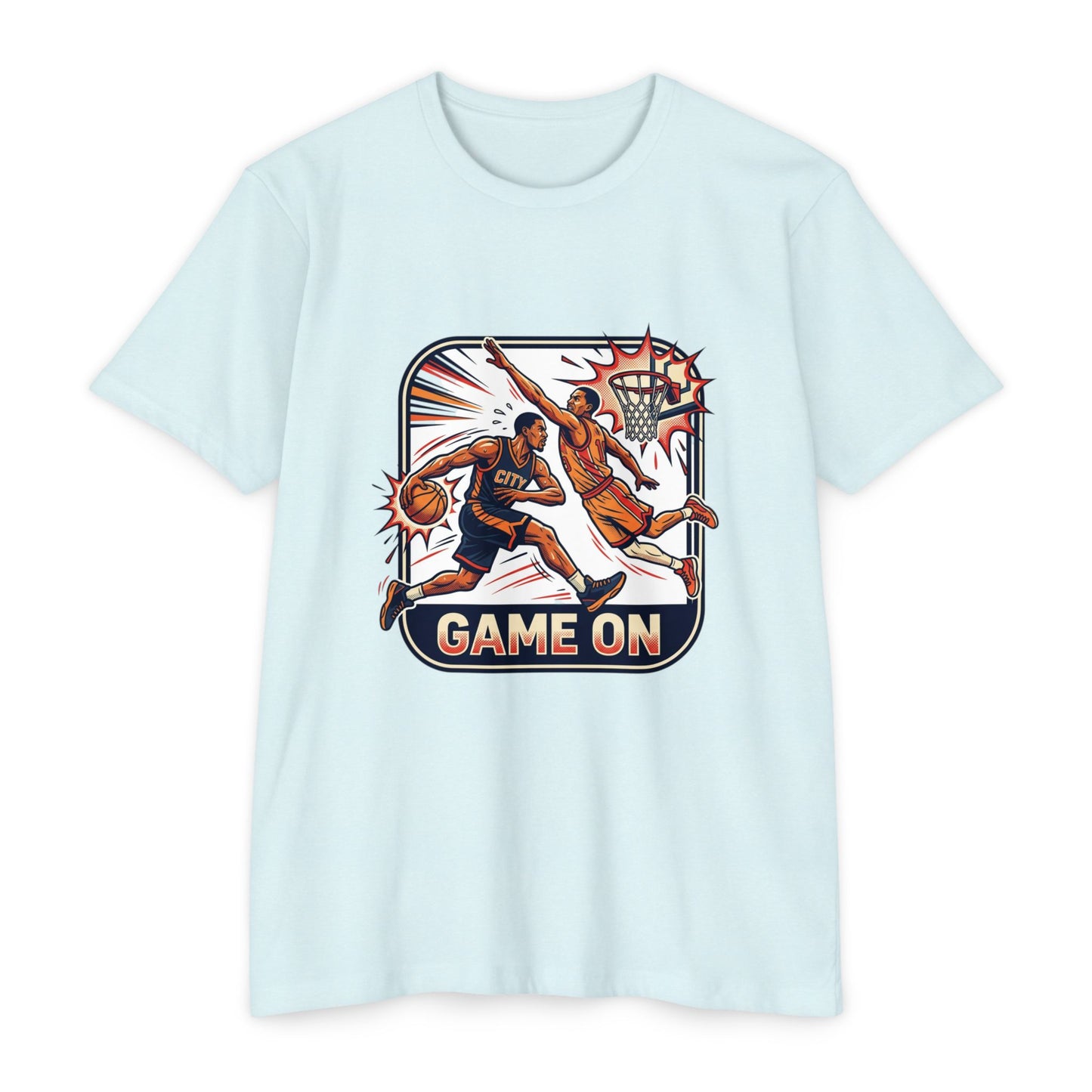Basketball T-Shirt — Retro 'Game On' Dunk Design