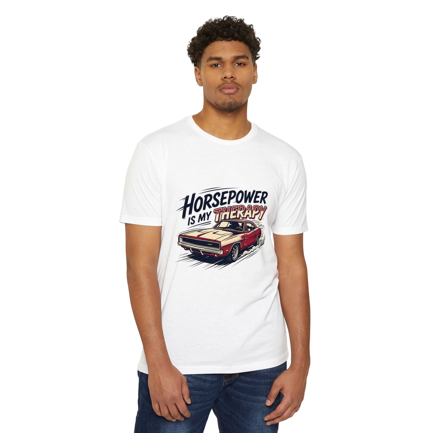 Horsepower Is My Therapy T-Shirt — Racing & Car Enthusiast Tee