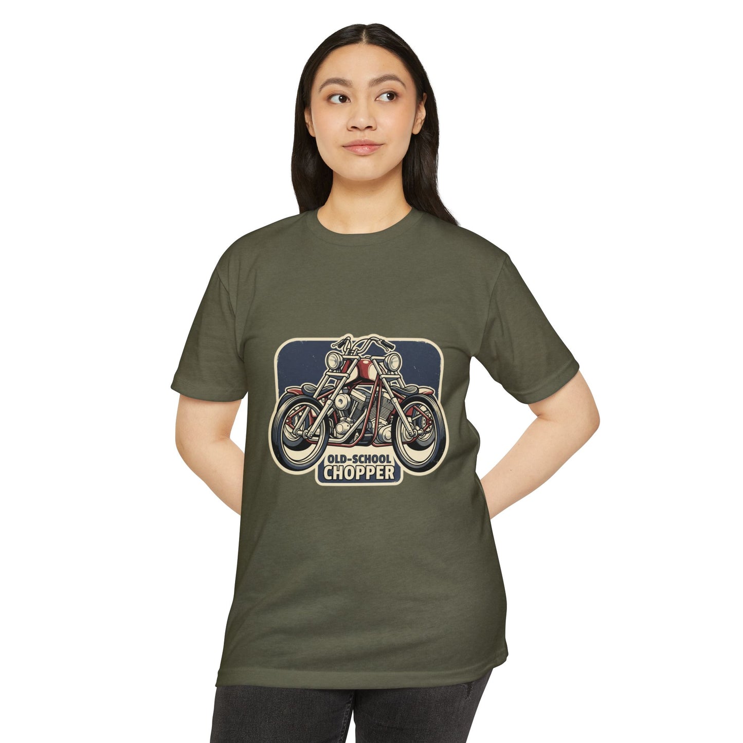 Old-School Chopper Motorcycle T-Shirt — Vintage Biker Tee