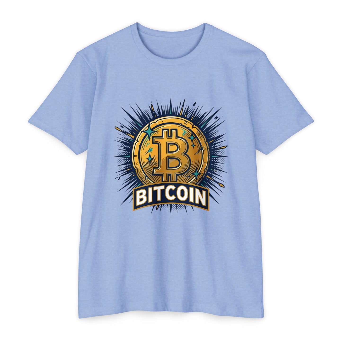 Camiseta gráfica de Bitcoin — Camiseta vintage de moneda criptográfica
