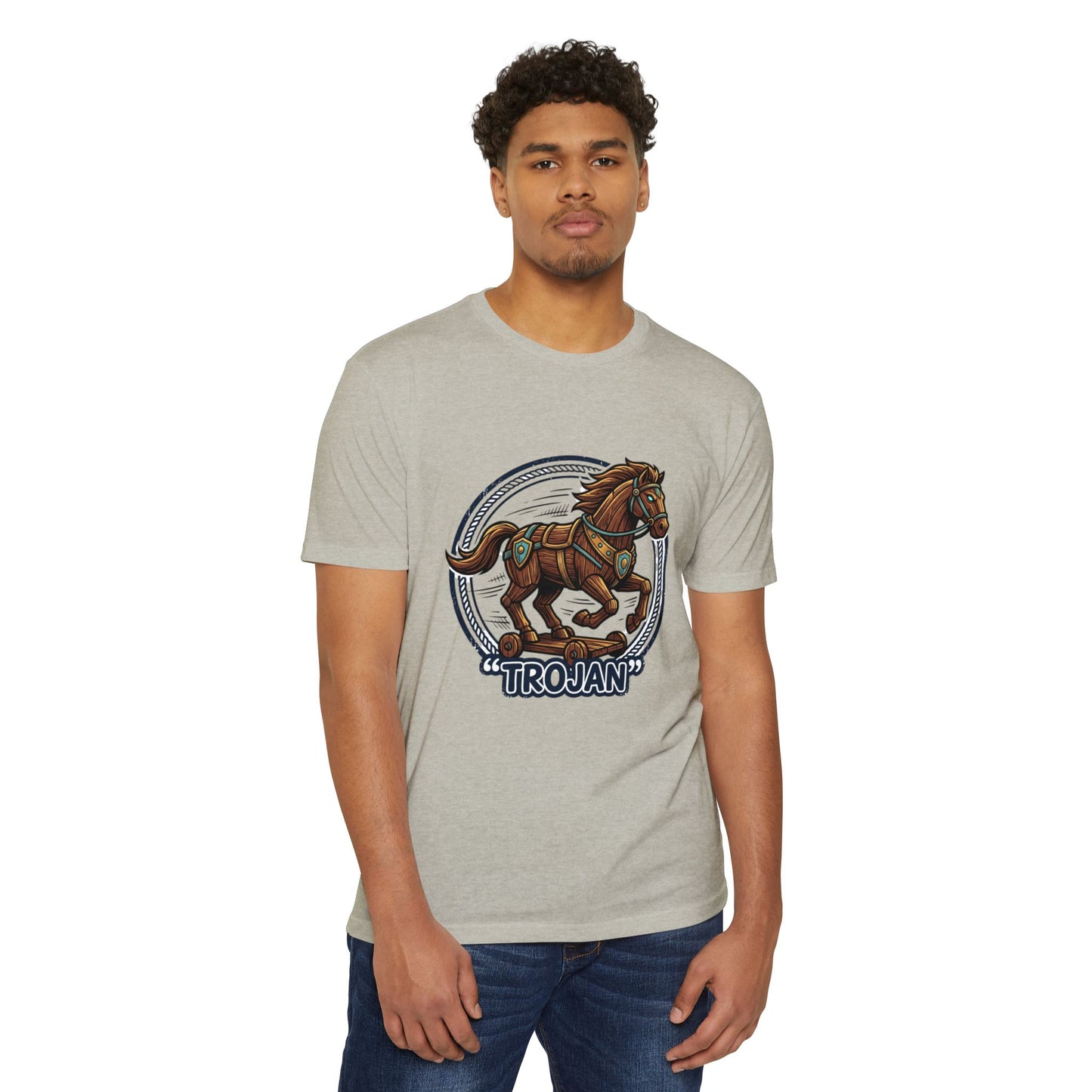 Trojan Horse Vintage Equestrian Logo T-Shirt