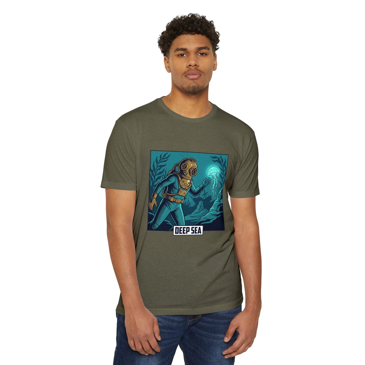 Deep Sea Diver Vintage Helmet Scuba T-Shirt