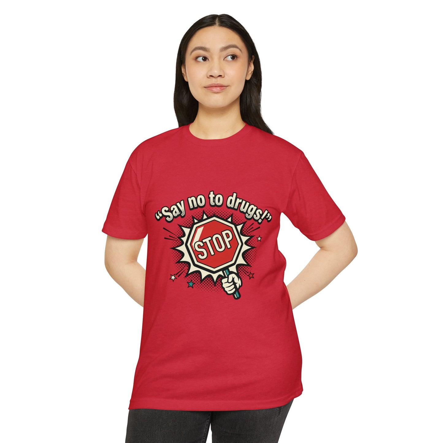 Say No to Drugs Stop Sign T-Shirt
