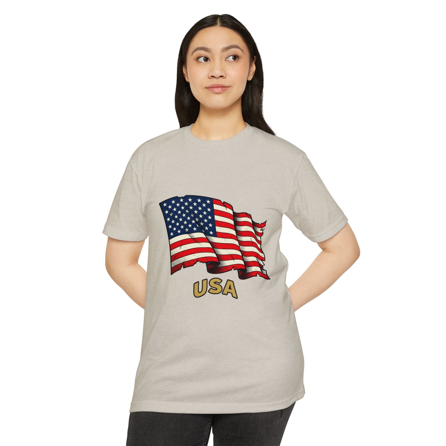 Vintage American Flag T-Shirt — USA Flag Graphic Tee