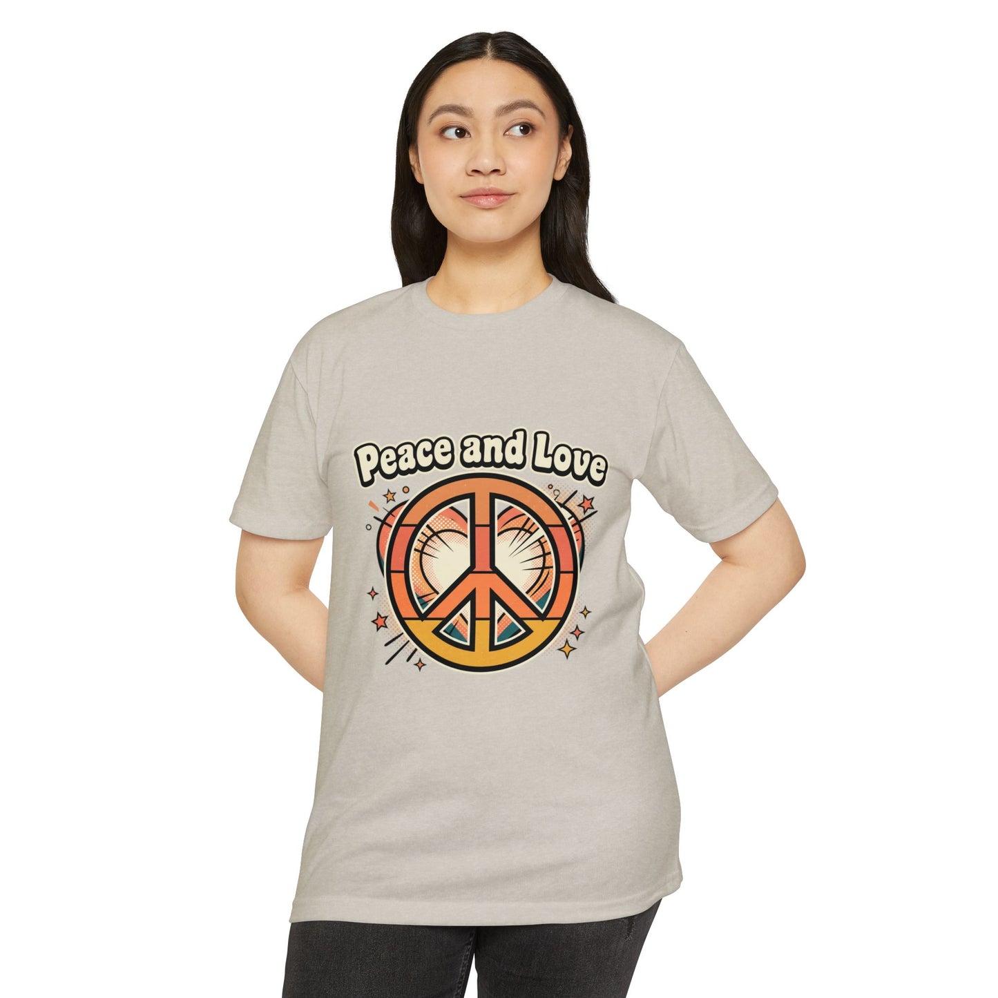 Peace and Love Vintage Peace Sign T-Shirt