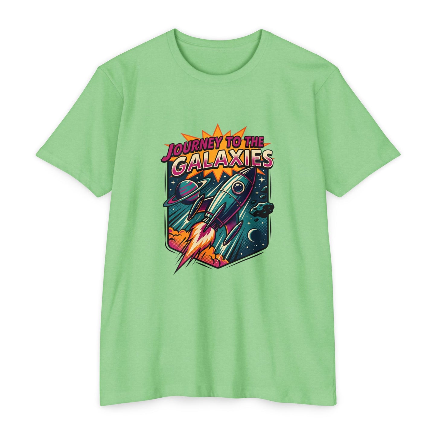Journey to the Galaxies T-Shirt — Retro Rocket Space Tee