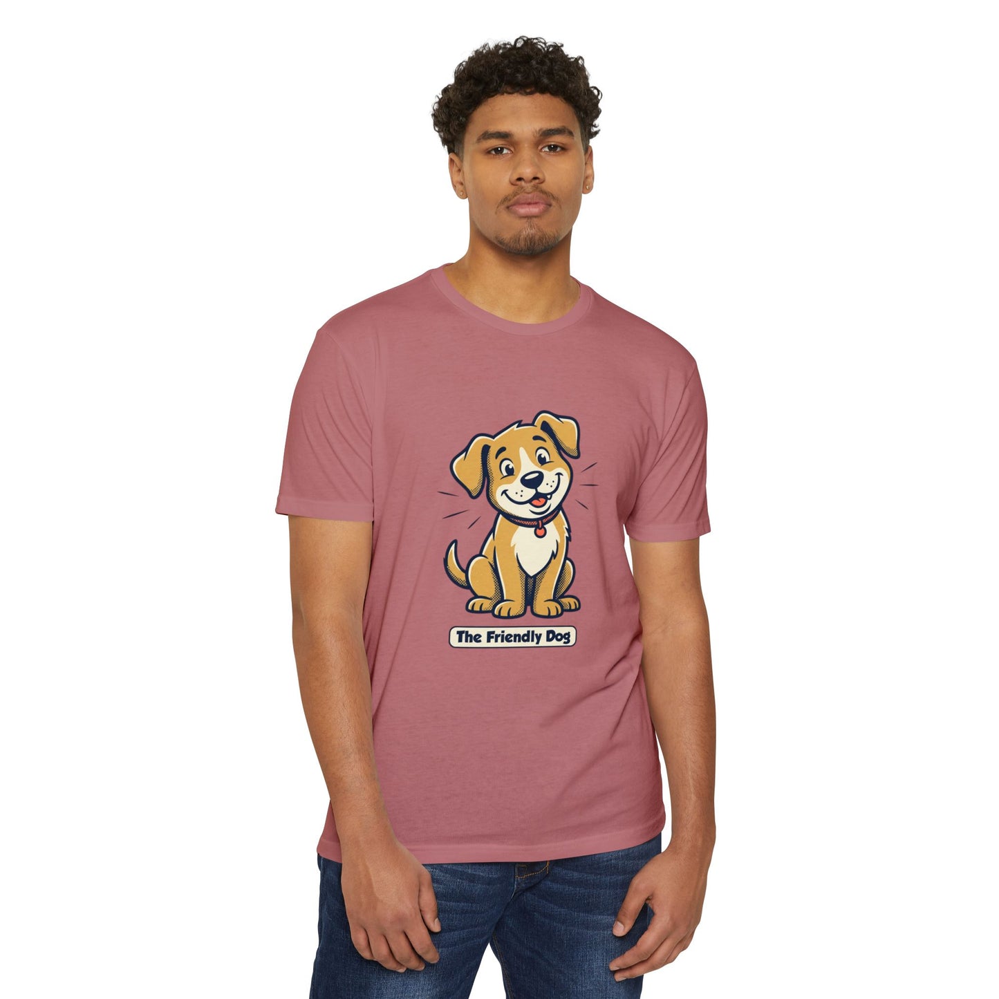 Friendly Dog T-Shirt – Cute Cartoon Puppy "The Friendly Dog" Tee