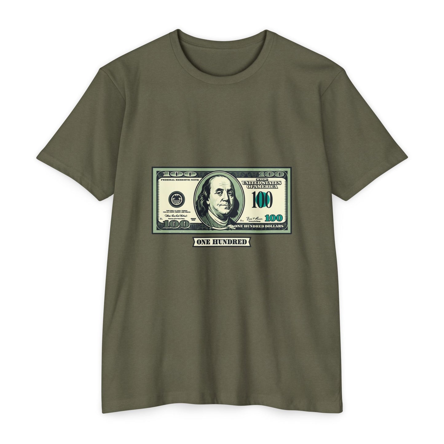 100 Dollar Bill Graphic T-Shirt — Money Print Tee