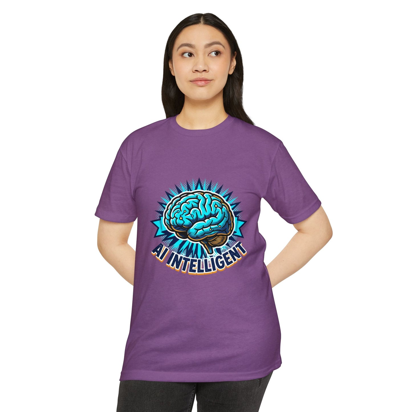 AI Intelligent Brain Graphic T-Shirt — Futuristic Tech Design for AI Enthusiasts
