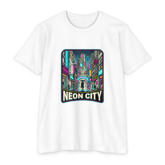 Neon City Retro Cyberpunk T-Shirt — Retro Cyberpunk Streetwear Tee