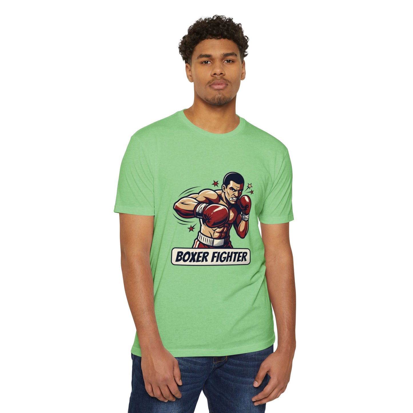 Boxer Fighter Vintage Boxing Graphic T-Shirt — Retro Gym Tee for Fans & Trainers
