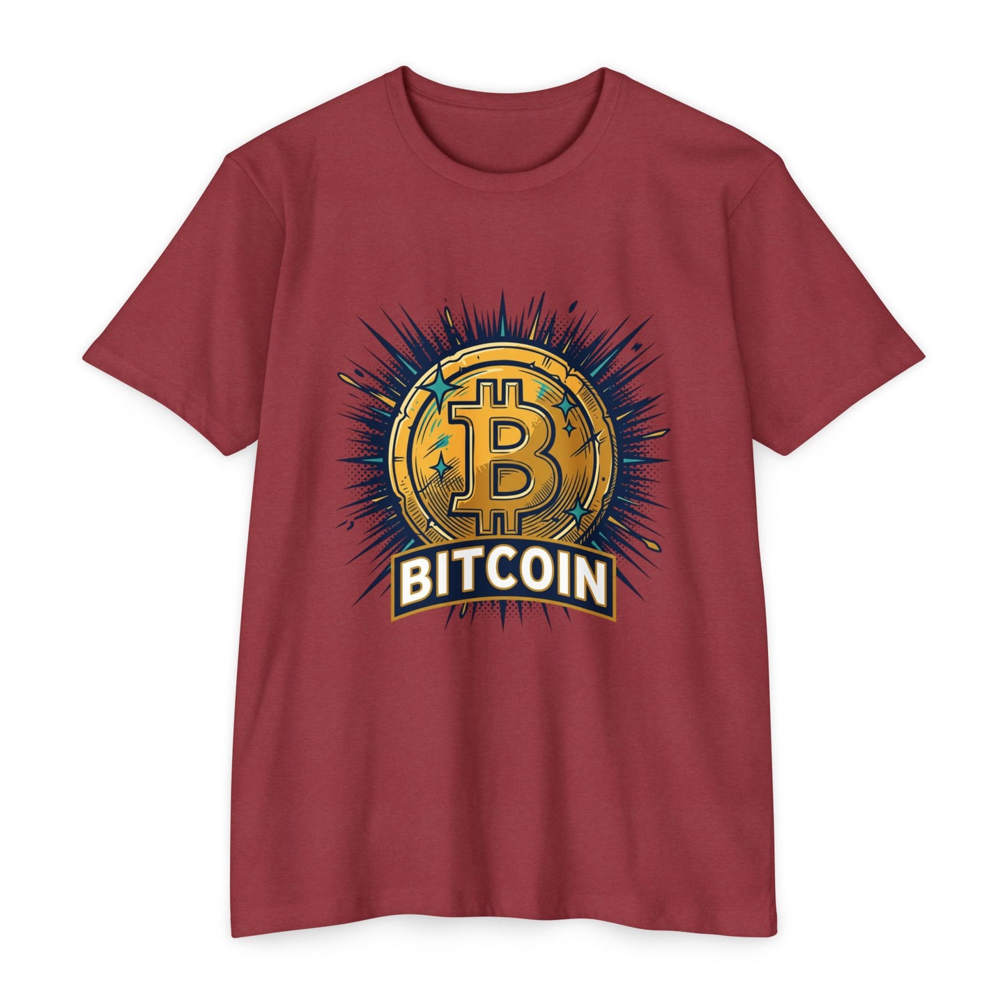 Camiseta gráfica de Bitcoin — Camiseta vintage de moneda criptográfica